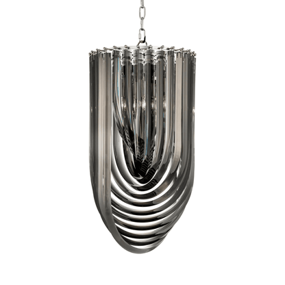 Eichholtz Murano Pendant, 4-Light, Small, Nickel, Smoke Acrylic, 13.78"W (111904UL YV0J03YV08)
