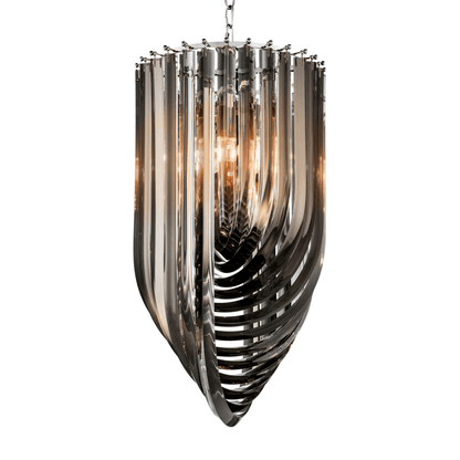 Eichholtz Murano Pendant, 4-Light, Small, Nickel, Smoke Acrylic, 13.78"W (111904UL YV0J03YV08)
