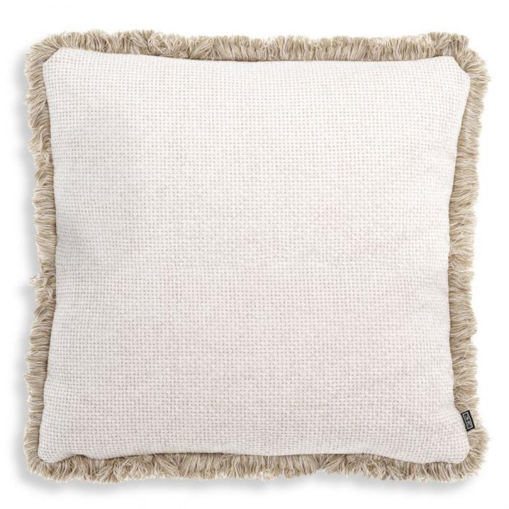 Eichholtz Nami Pillow, Large, Lyssa Off-White Fabric, Cream Fringe, 23.62"W (116316 YV0J03YWYX)