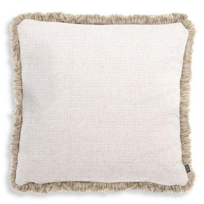 Eichholtz Nami Pillow, Large, Lyssa Off-White Fabric, Cream Fringe, 23.62"W (116316 YV0J03YWYX)