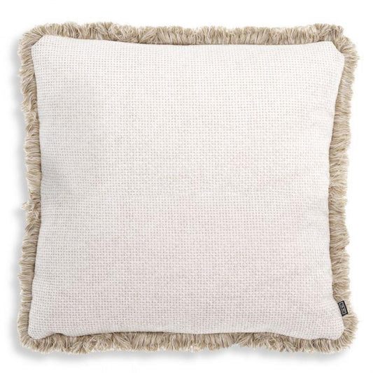 Eichholtz Nami Pillow, Large, Lyssa Off-White Fabric, Cream Fringe, 23.62"W (116316 YV0J03YWYX)