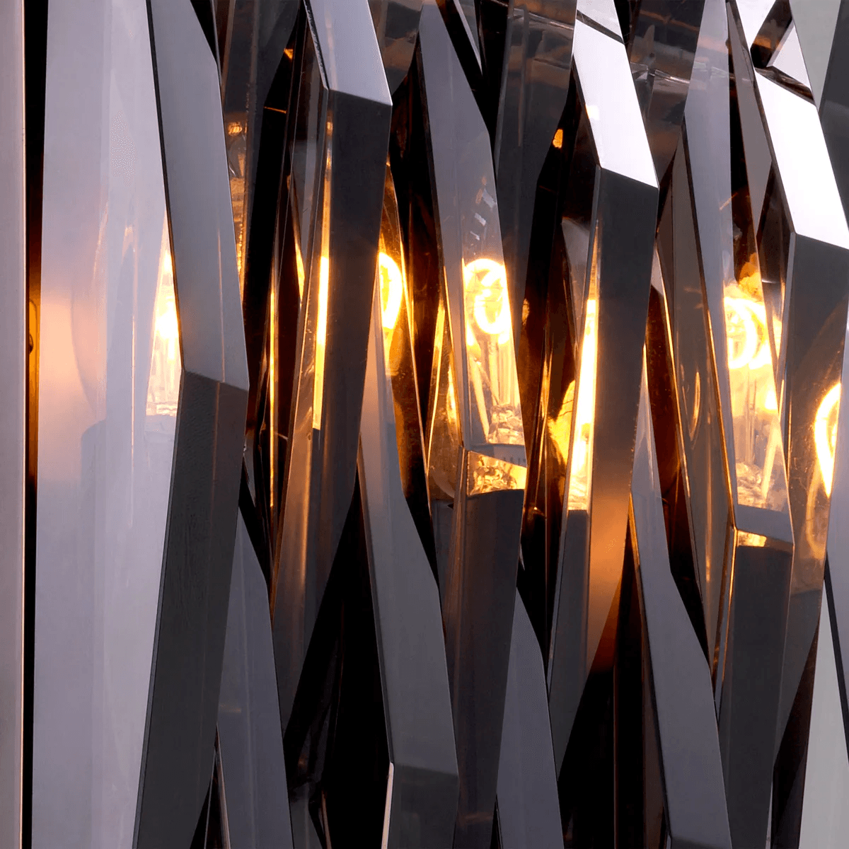 Eichholtz Nuvola Wall Sconce, 4-Light, Large, Bronze, Smoke Glass, 7.09"W (116392UL YV0J041YNL)