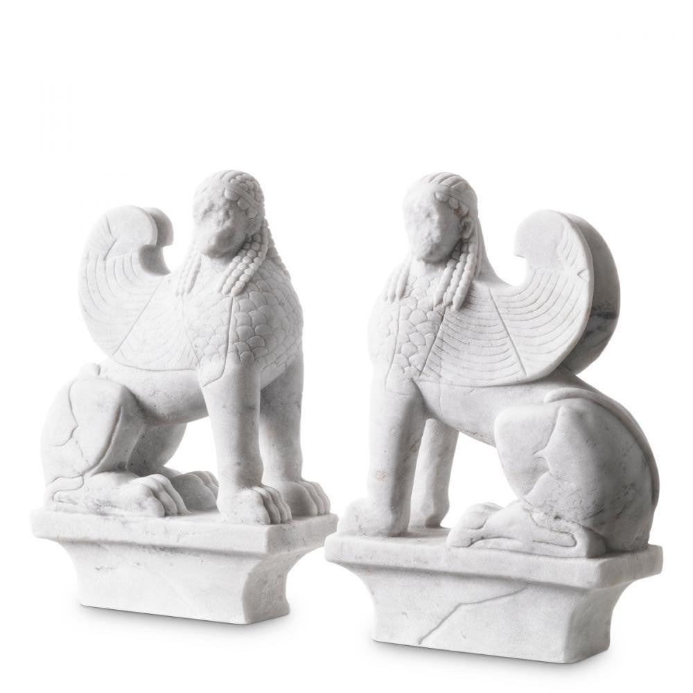 Eichholtz Object Sphinx Set of 2 White
