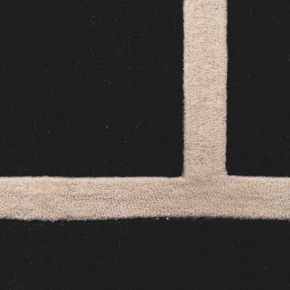 Eichholtz Omar Carpet, Black, Off-White, 118.11"L x 157.48"W (115826 YV0J03YT2M)