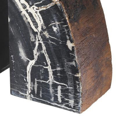 Eichholtz Opia Bookends, Set of 2, Distressed Wood, 4.33"W (112446 YV0J03YQ3Z)