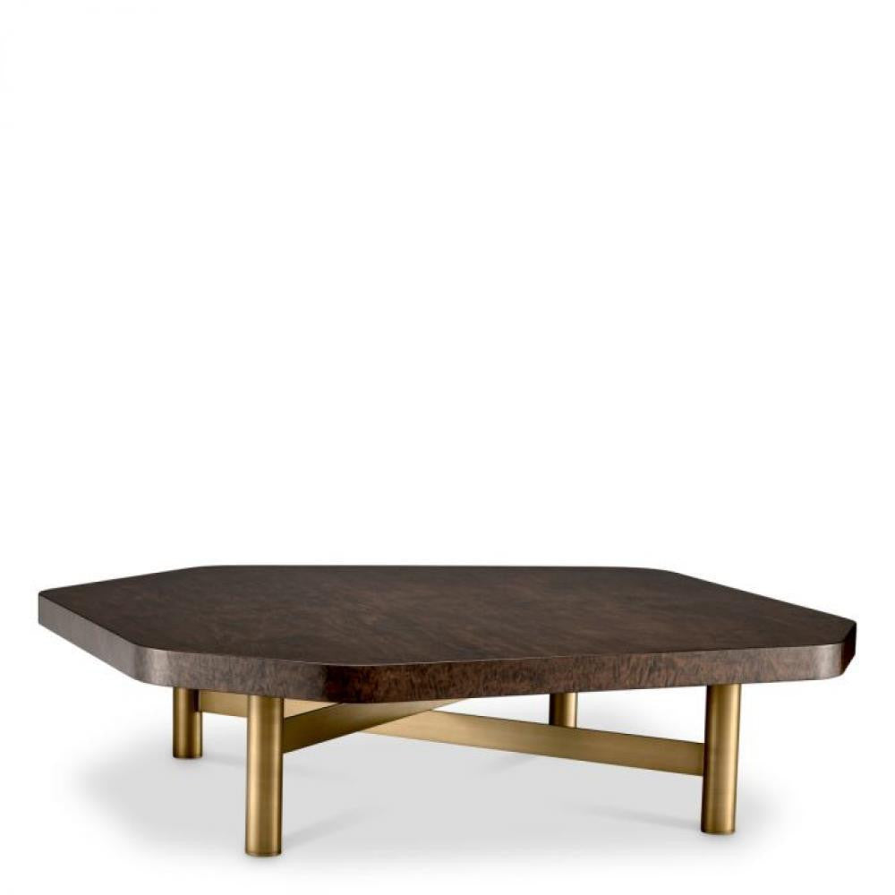 Eichholtz Oracle Coffee Table, Maple, Brushed Brass, 47.44"W (117410 ), Eichholtz 117410 YV0J03YVZ9