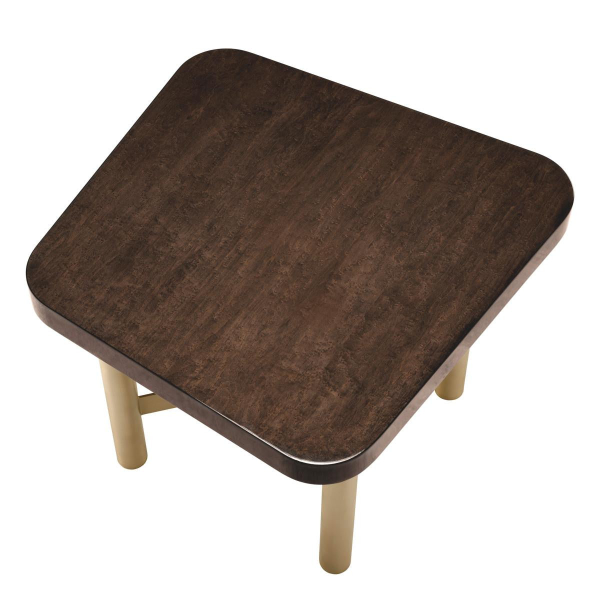 Eichholtz Oracle Side Table, Maple, Brushed Brass, 19.69"H (117411 YV0J041URA)