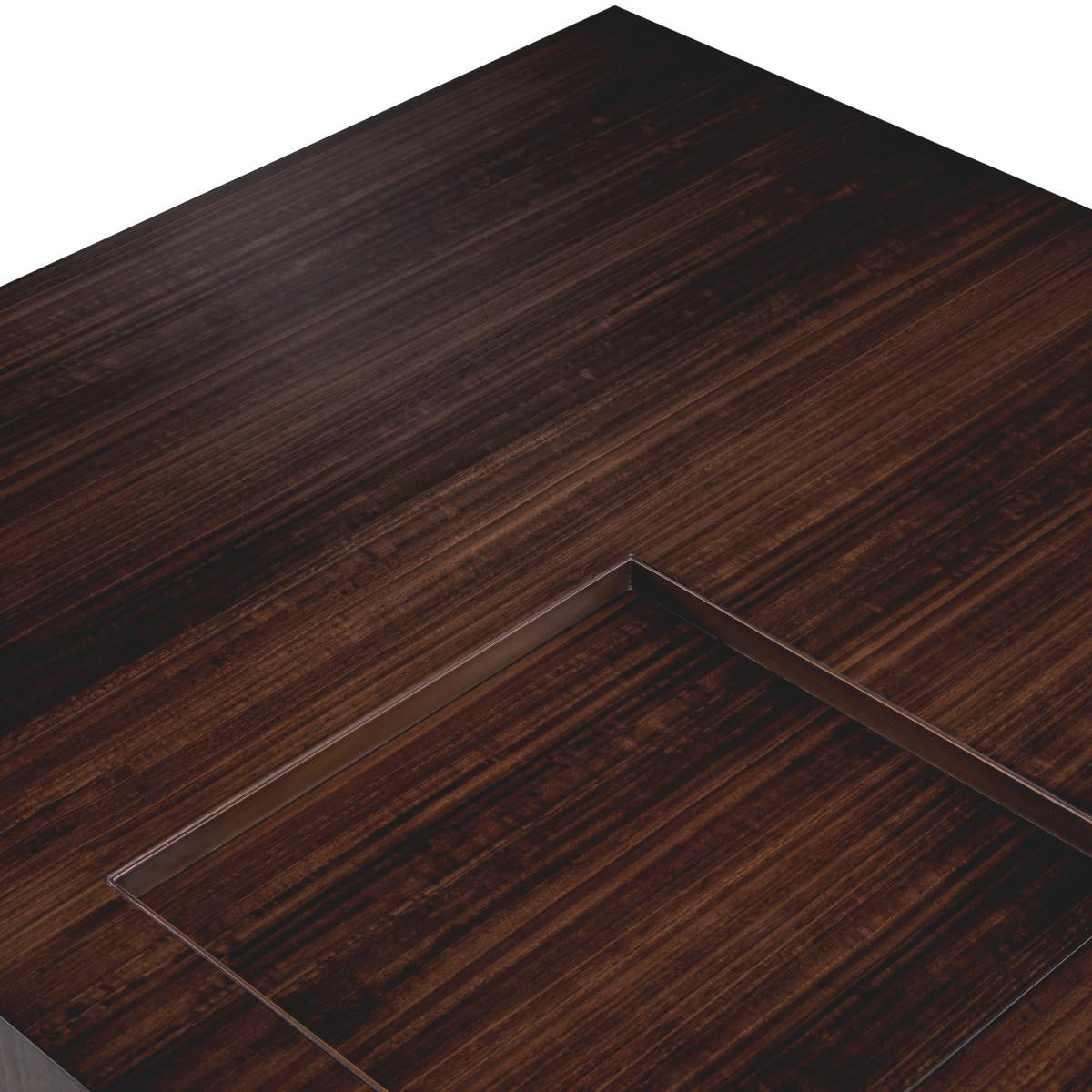 Eichholtz Otus Coffee Table, Square, Eucalyptus, Bronze, 43.31"W (117406 ), Eichholtz 117406 YV0J03YVZD