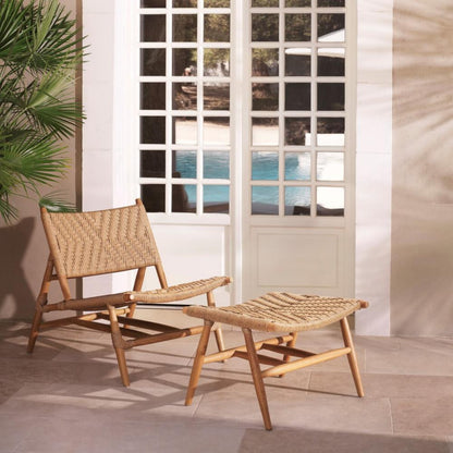 Eichholtz Outdoor Chair and Foot Stool Laroc, Eichholtz 117381 YV0J044UF5
