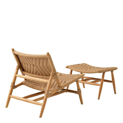 Eichholtz Outdoor Chair and Foot Stool Laroc, Eichholtz 117381 YV0J044UF5