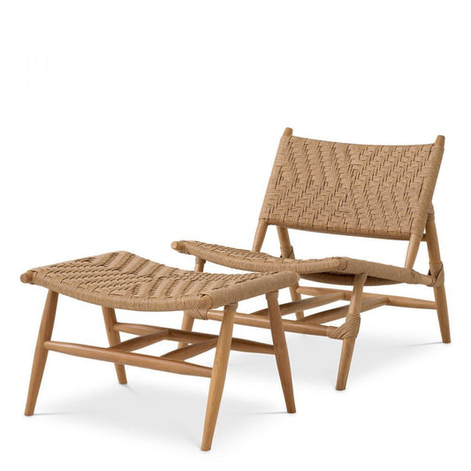 Eichholtz Outdoor Chair and Foot Stool Laroc, Eichholtz 117381 YV0J044UF5