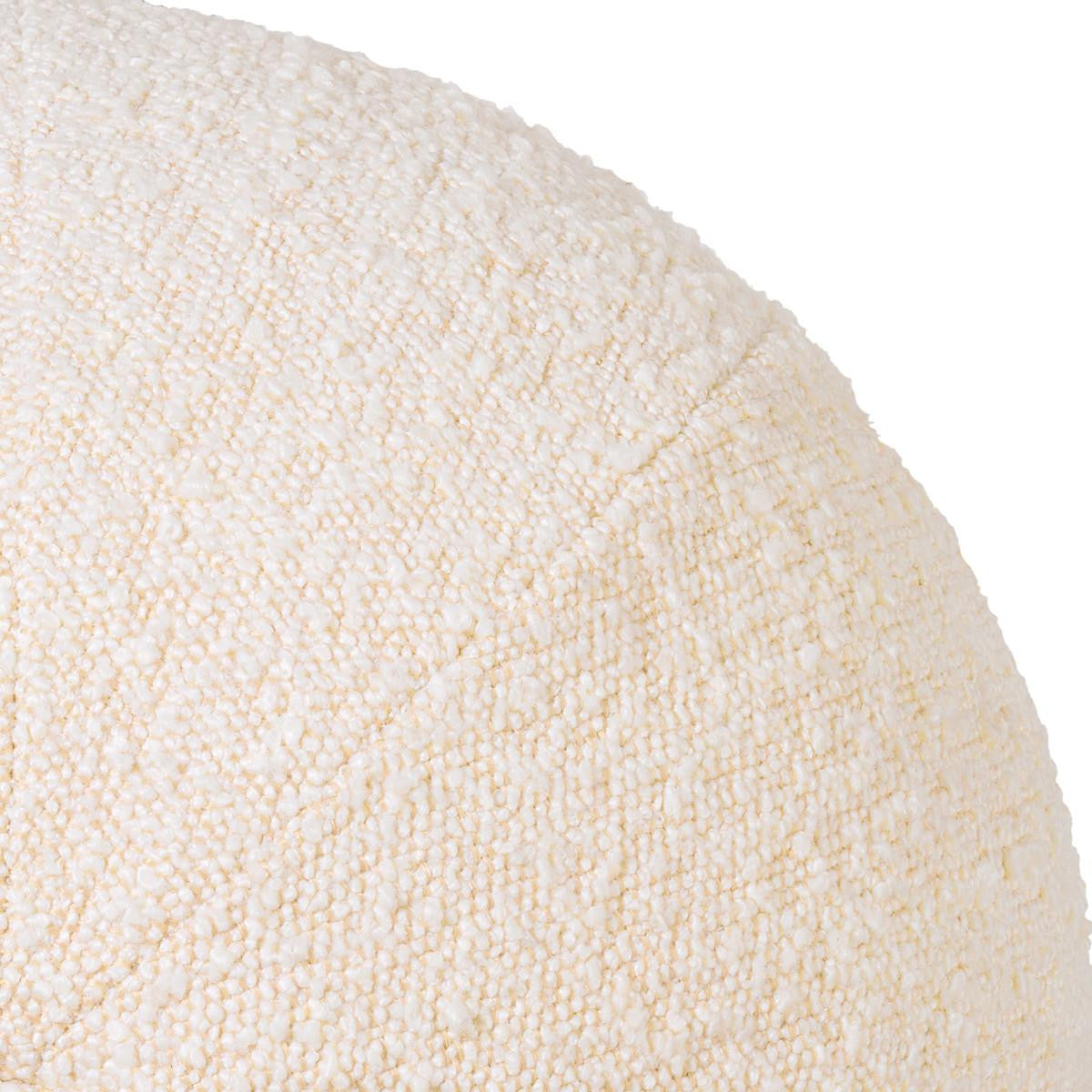 Eichholtz Palla Pillow, Ball-Shape, Large, Boucle Cream Fabric, 14.57"W (114874 YV0J03YWZ4)