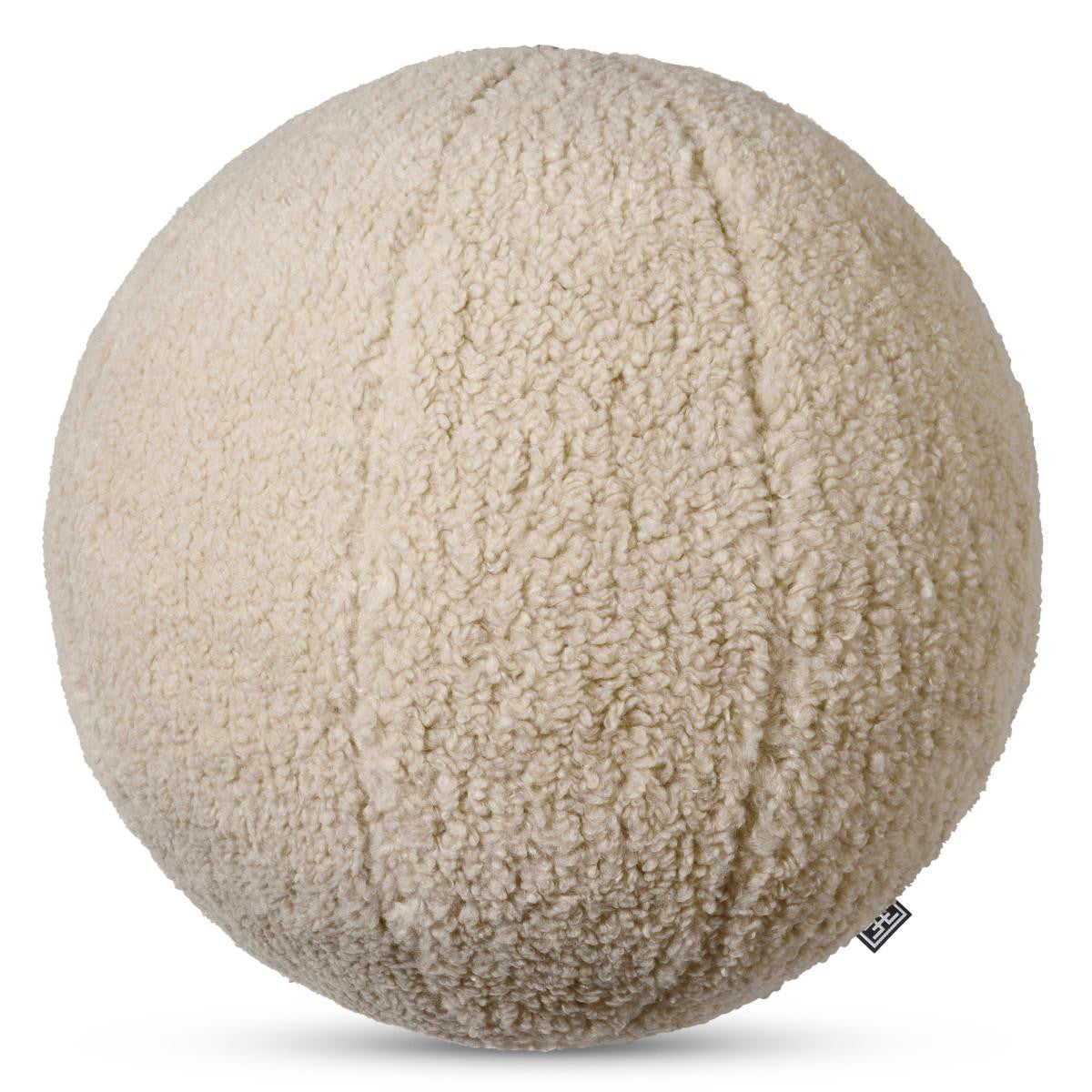 Eichholtz Palla Pillow, Ball-Shape, Large, Brisbane Cream Fabric, 14.57"W (114872 YV0J03YWZ5)