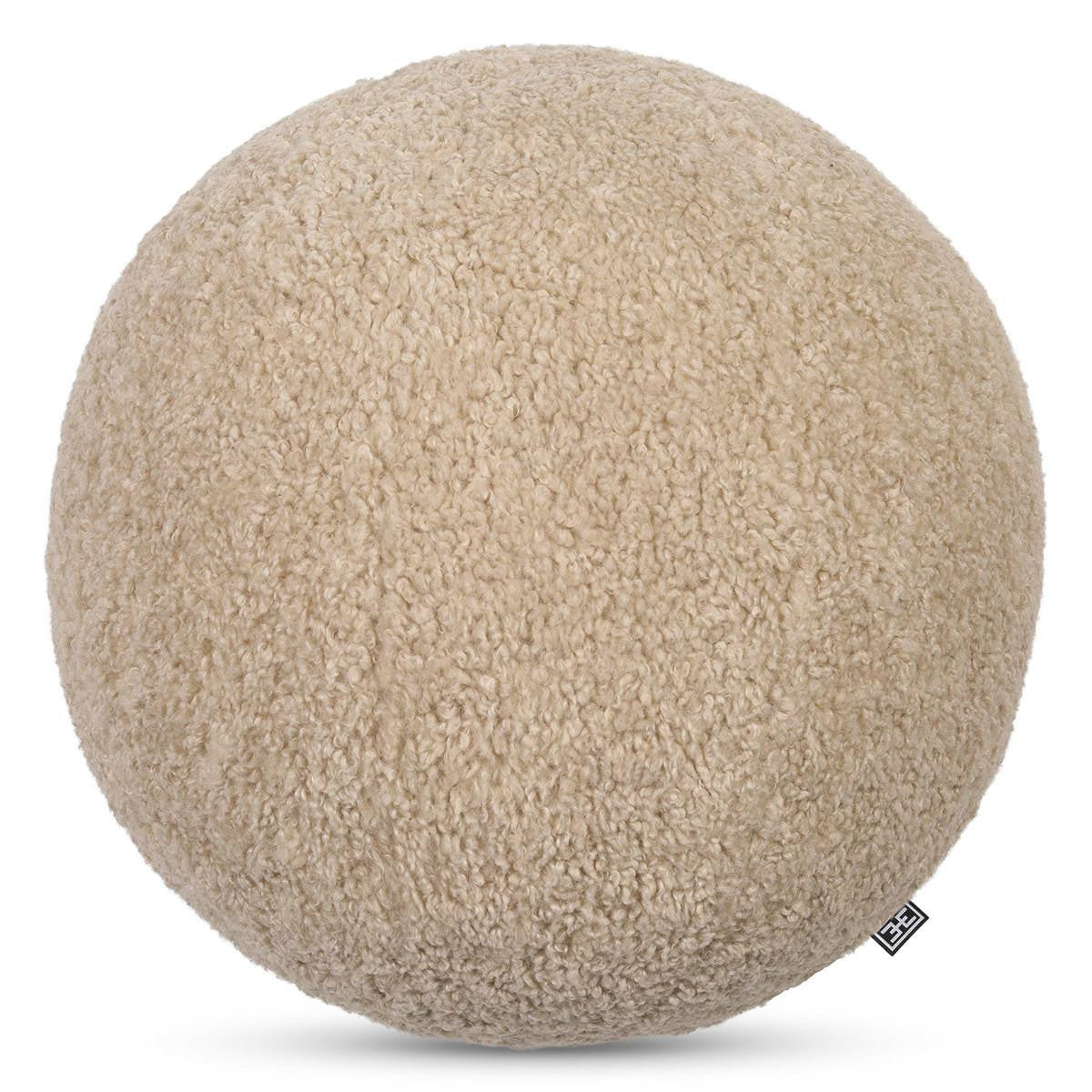 Eichholtz Palla Pillow, Ball-Shape, Large, Canberra Sand Fabric, 14.57"W (114870 YV0J03YWZ7)