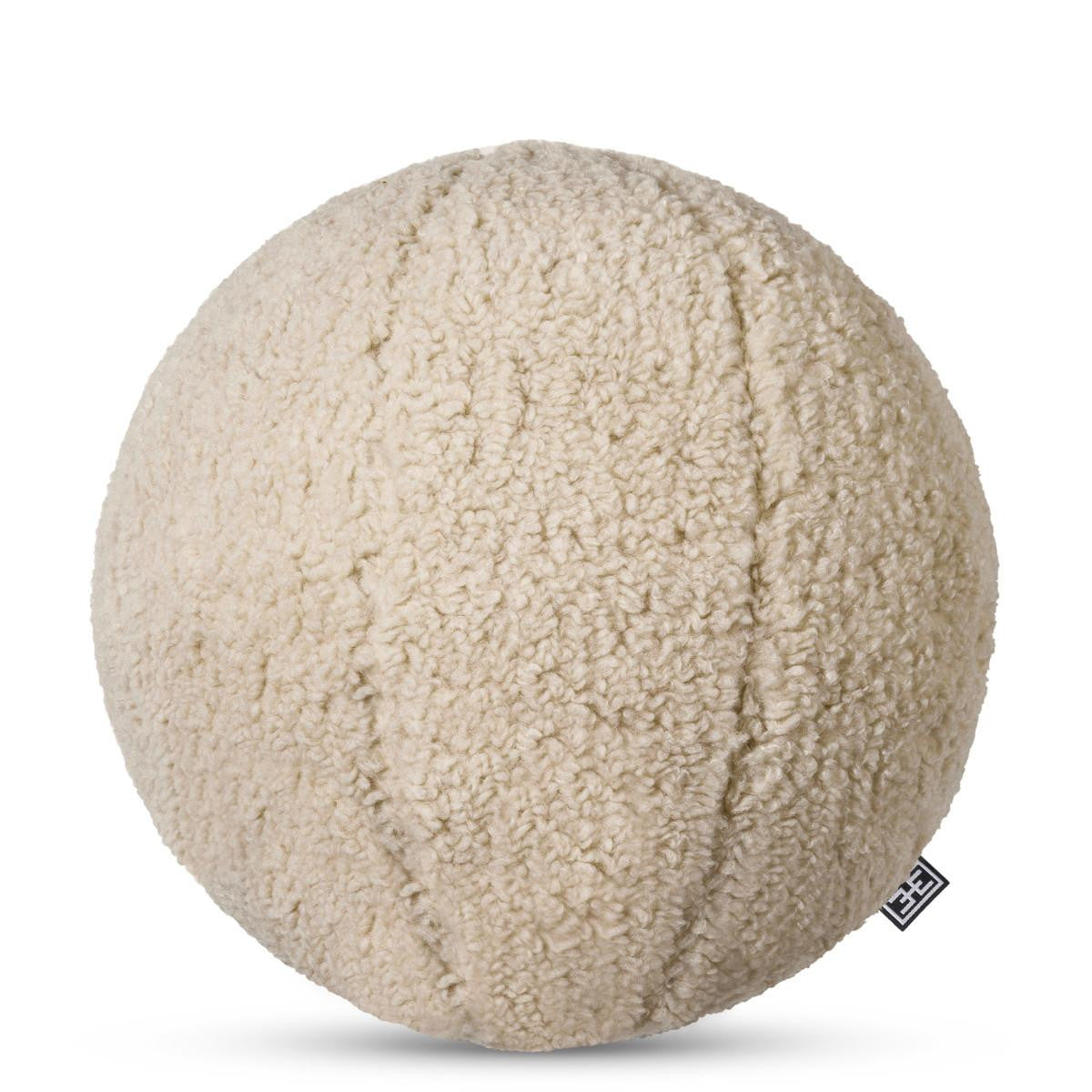 Eichholtz Palla Pillow, Ball-Shape, Small, Brisbane Cream Fabric, 11.81"W (114871 YV0J03YWZC)