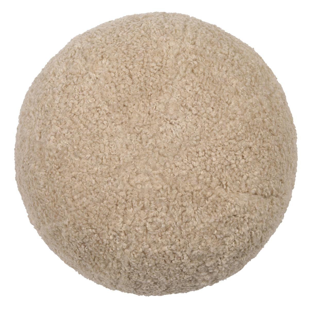 Eichholtz Palla Pillow, Ball-Shape, Small, Canberra Sand Fabric, 11.81"W (114869 YV0J03YWZE)