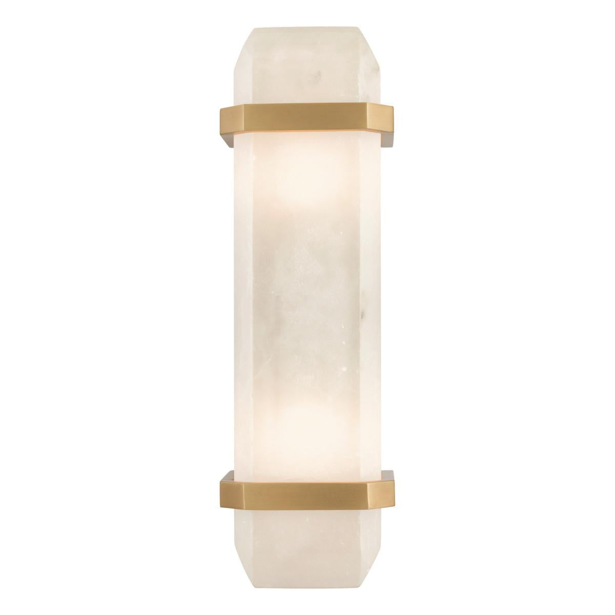 Eichholtz Pandora Wall Sconce, 2-Light, Antique Brass, Alabaster, 5.12"W (115502UL YV0J041YNP)