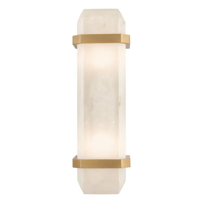 Eichholtz Pandora Wall Sconce, 2-Light, Antique Brass, Alabaster, 5.12"W (115502UL YV0J041YNP)