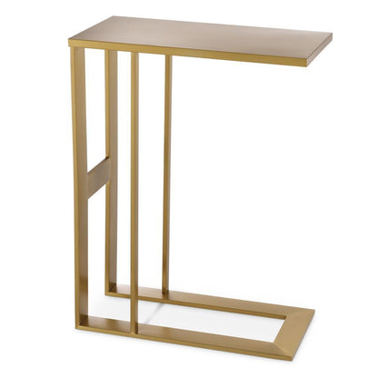 Eichholtz Pierre Side Table, Brushed Brass, 23.82"H (114032 YV0J041URU)