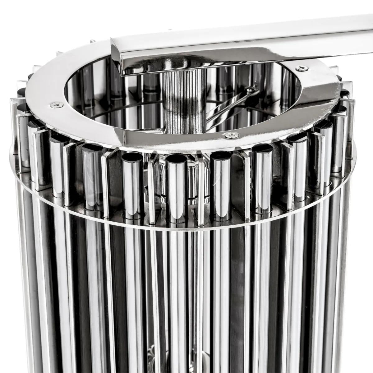 Eichholtz Pimlico Table Lamp, 4-Light, Nickel, Smoke Glass Shade, 25.98"H (110900UL ), Eichholtz 110900UL YV0J041WNL