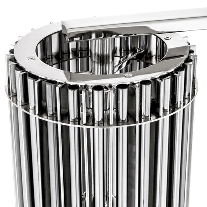 Eichholtz Pimlico Table Lamp, 4-Light, Nickel, Smoke Glass Shade, 25.98"H (110900UL ), Eichholtz 110900UL YV0J041WNL