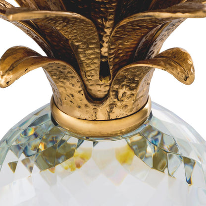 Eichholtz Pineapple Sculpture, Crystal glass, Brass, 6.1"W (110806 YV0J041QV0)