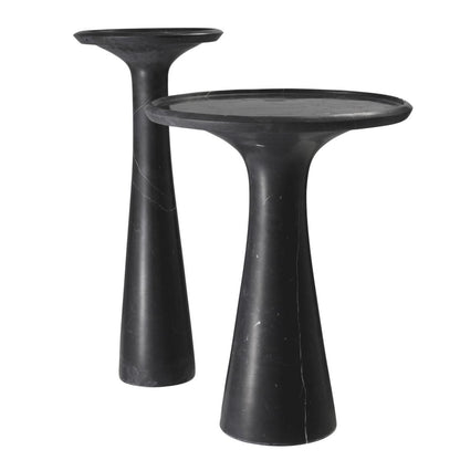 Eichholtz Pompano Side Table, Large, Black Marble, 28.15"H (114329 YV0J041URX)