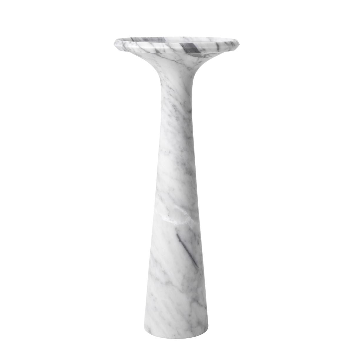 Eichholtz Pompano Side Table, Large, Gray  Marble, 28.15"H (113748 YV0J041URY)