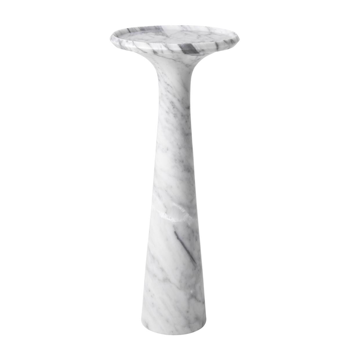 Eichholtz Pompano Side Table, Large, Gray  Marble, 28.15"H (113748 YV0J041URY)