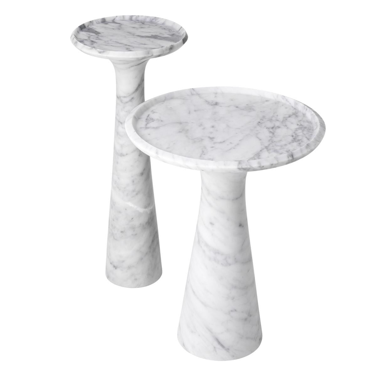 Eichholtz Pompano Side Table, Large, Gray  Marble, 28.15"H (113748 YV0J041URY)