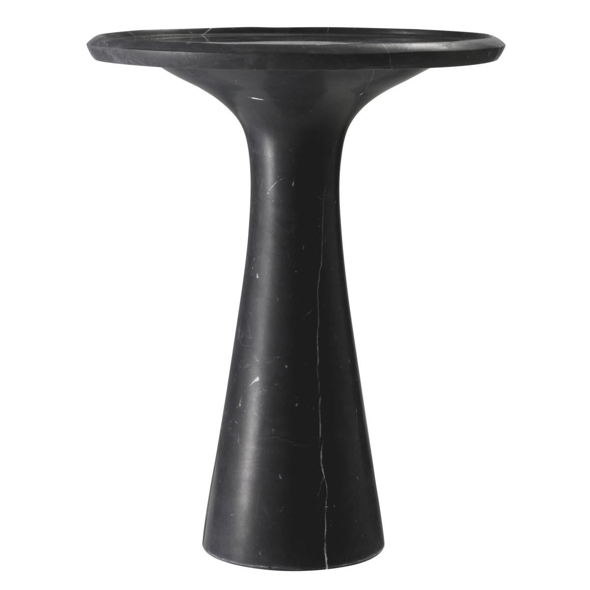 Eichholtz Pompano Side Table, Small, Black Marble, 23.62"H (114330 YV0J041URZ)