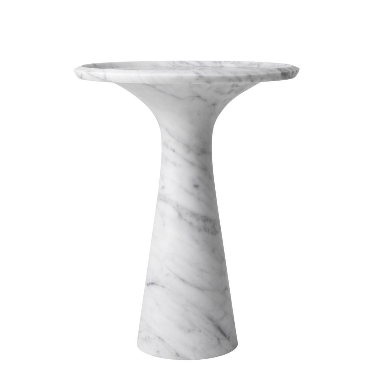 Eichholtz Pompano Side Table, Small, Gray  Marble, 23.62"H (113749 YV0J041UT0)