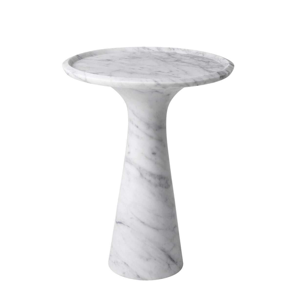 Eichholtz Pompano Side Table, Small, Gray  Marble, 23.62"H (113749 YV0J041UT0)