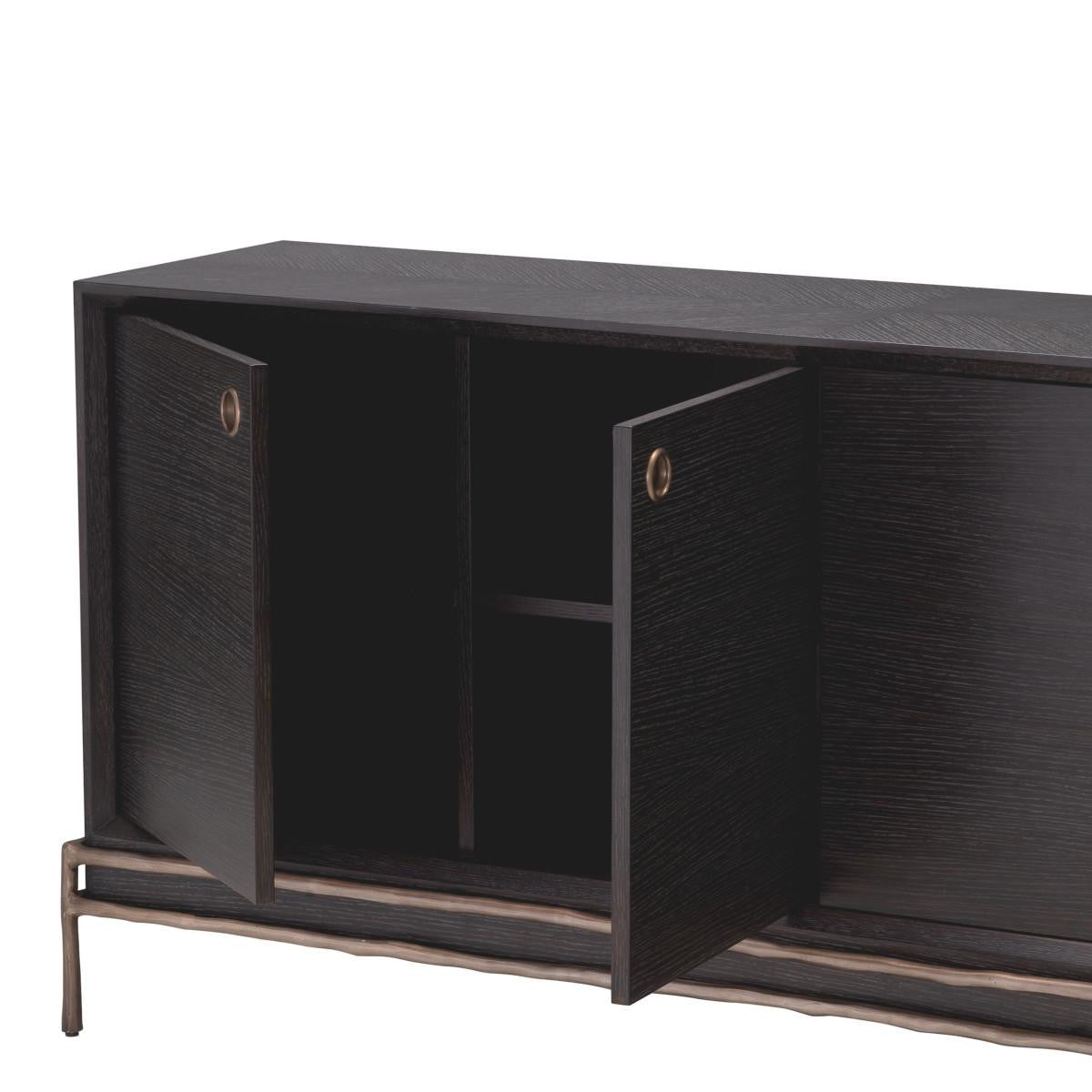 Eichholtz Premier Dresser, Charcoal Gray, Bronze, 70.87"W (114833 YV0J03YXZM)
