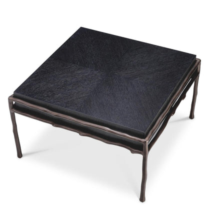 Eichholtz Premier Side Table, Charcoal Gray, Bronze, 15.16"H (114838 YV0J041UT2)