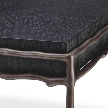 Eichholtz Premier Side Table, Charcoal Gray, Bronze, 15.16"H (114838 YV0J041UT2)