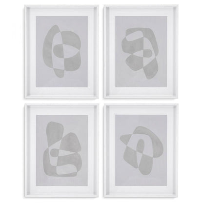 Eichholtz Print Soft shape Set of 4, Eichholtz 116653 YV0J0420MV