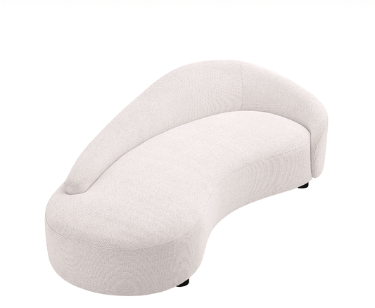Eichholtz Rivolo Sofa, Lyssa Off-White Fabric, Black Feet, 90.55"W (A116760 YV0J041VQ2)