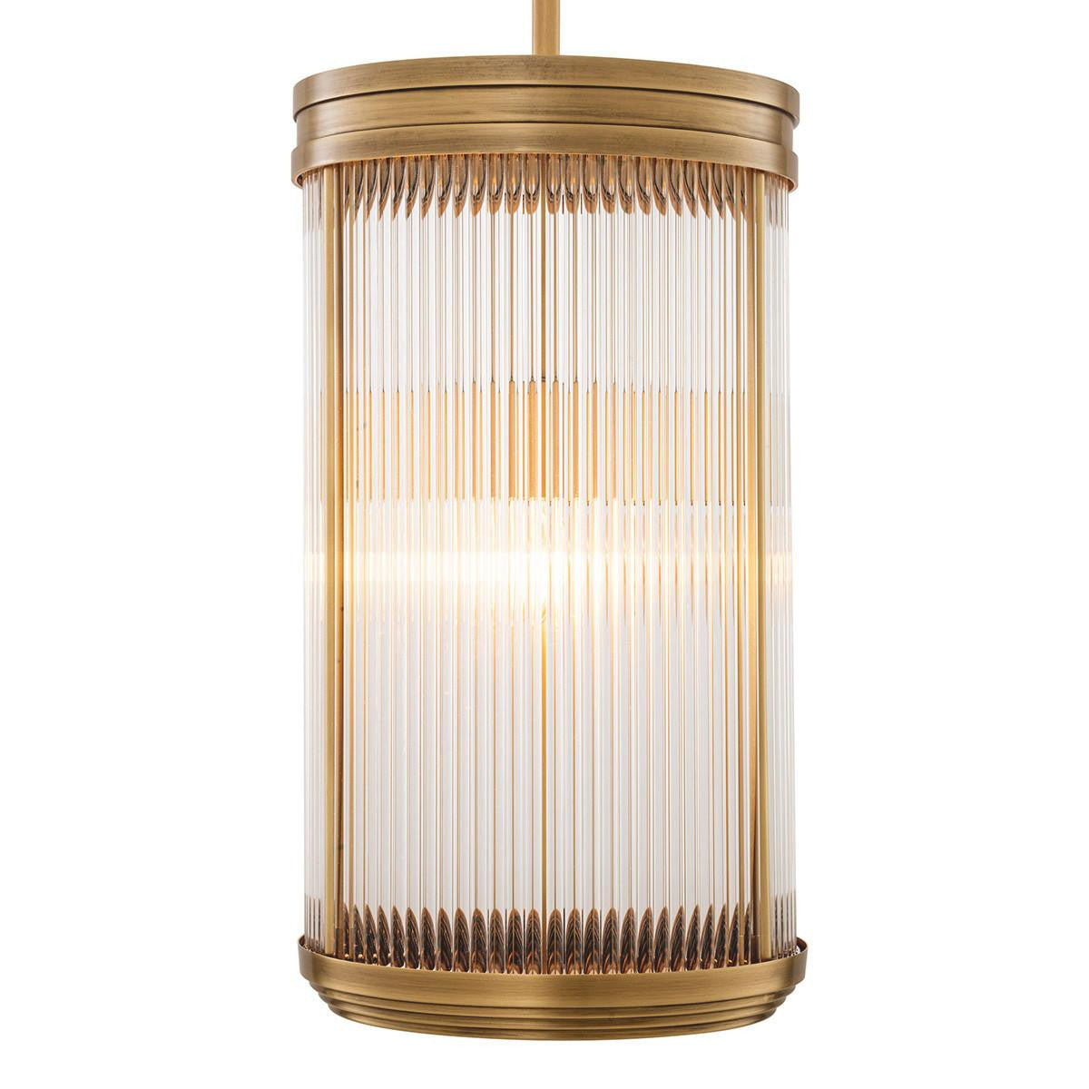 Eichholtz Rousseau 3 Light Pendant Antique Brass
