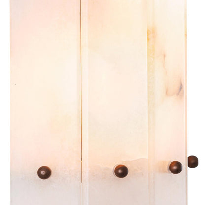 Eichholtz Ruby Wall Sconce, 2-Light, Antique Brass, Alabaster, 7.48"W (116690UL YV0J041YNU)