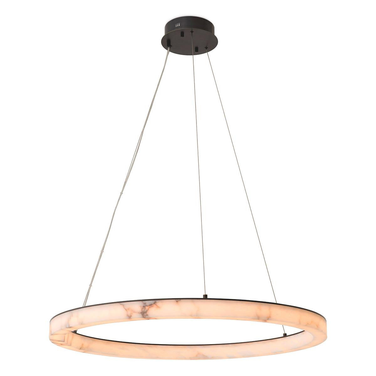 Eichholtz Sankt Chandelier Large Alabaster, Bronze