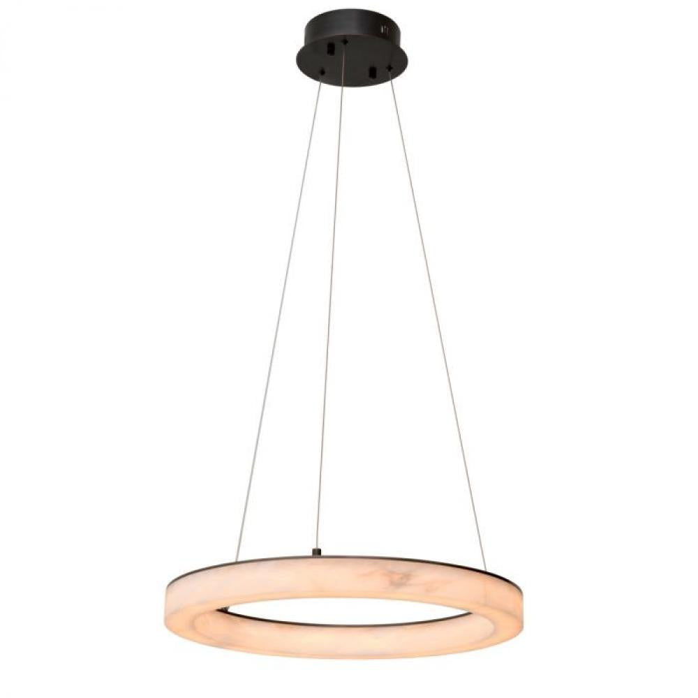 Eichholtz Sankt Chandelier, 1-Light, Small, LED Integrated, Alabaster, Bronze, 23.62"W (117049UL YV0J03YV0N)