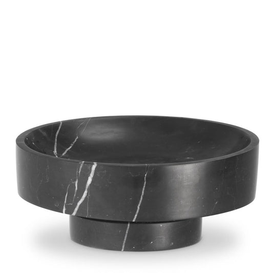 Eichholtz Santiago Bowl, Black Marble, 12.99"W (114860 YV0J03YQ5Y)