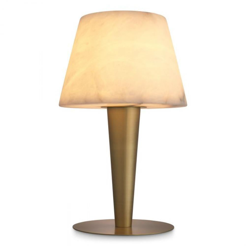 Eichholtz Scarlette Table Lamp Antique Brass, Black, Alabaster