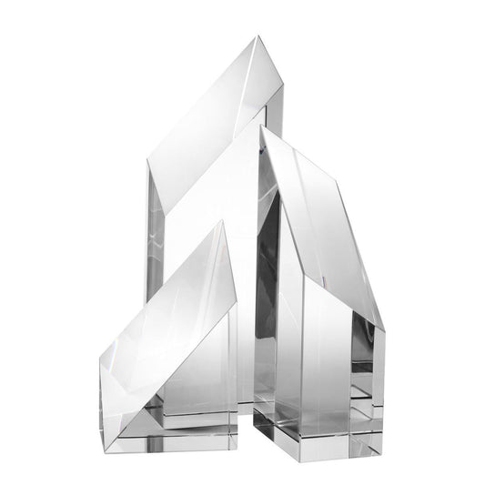 Eichholtz Scope Sculpture, Set of 3, Crystal glass, 4.72"W (112281 YV0J041QV4)