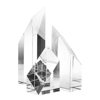 Eichholtz Scope Sculpture, Set of 3, Crystal glass, 4.72"W (112281 YV0J041QV4)