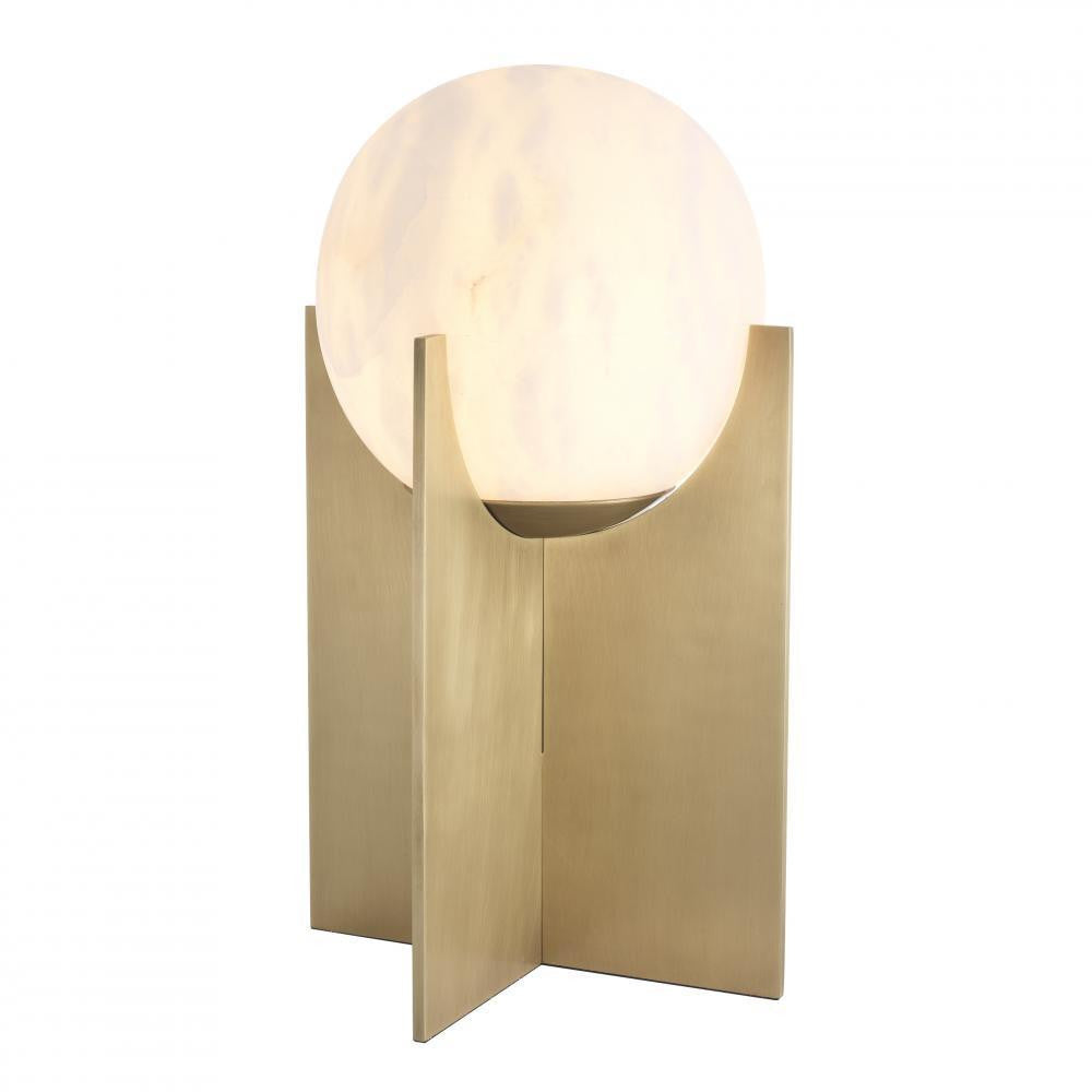 Eichholtz Scorpios Table Lamp Antique Brass, Alabaster