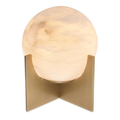 Eichholtz Scorpios Table Lamp, 1-Light, Small, Antique Brass, Alabaster, 9.84"H (114061UL ), Eichholtz 114061UL YV0J041WNP