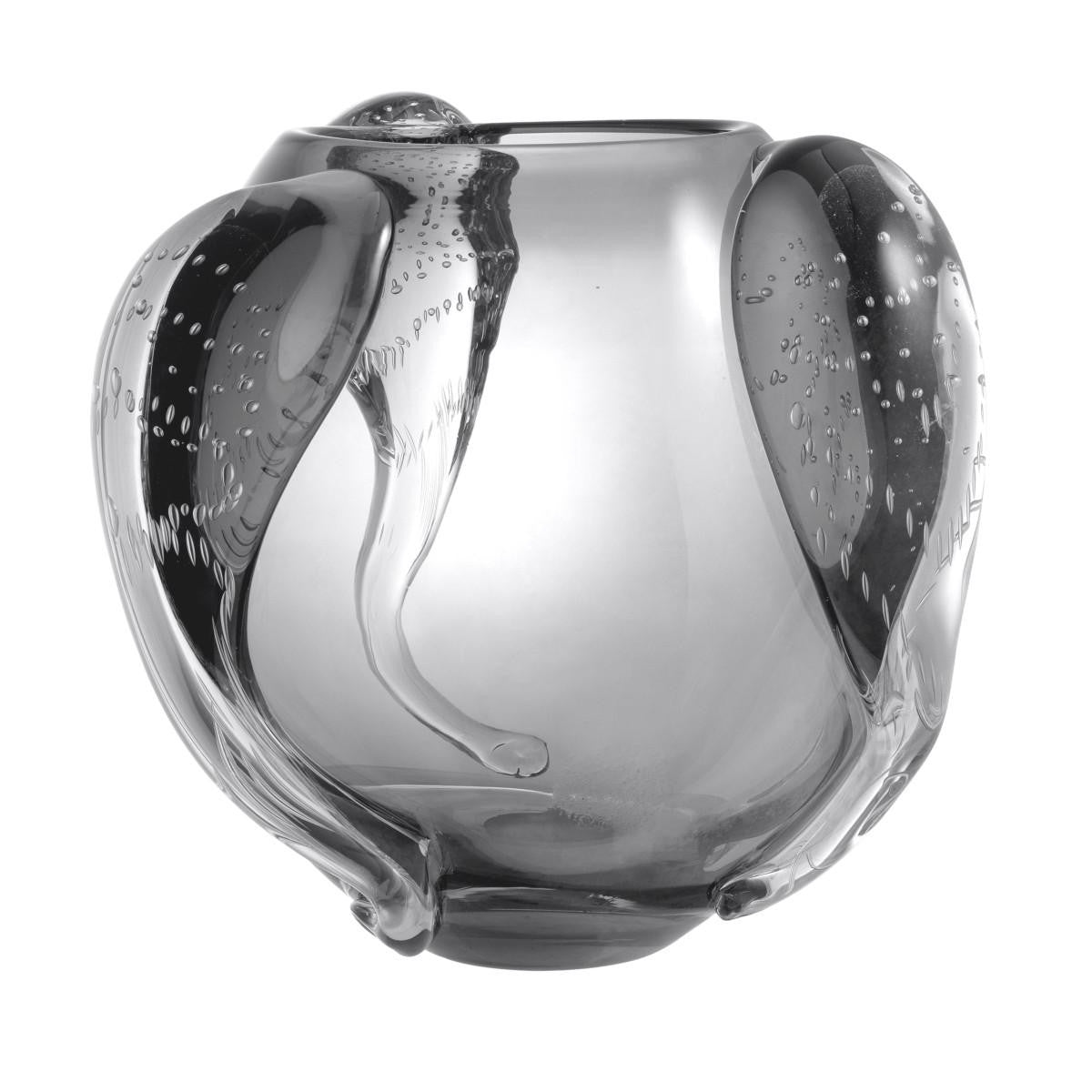 Eichholtz Sianluca Vase, Large, Gray Glass, 11.02"H (114690 YV0J041XPZ)