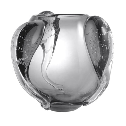 Eichholtz Sianluca Vase, Large, Gray Glass, 11.02"H (114690 YV0J041XPZ)